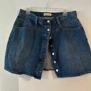 Madewell Stretch Denim A-Line Skirt